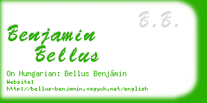 benjamin bellus business card